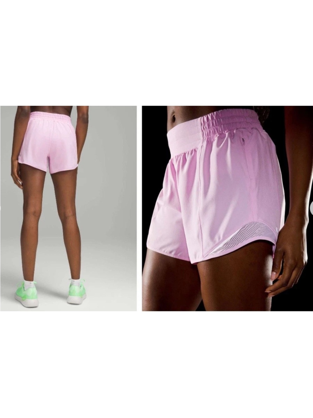 Lululemon Hotty Hot High-Rise Lined Short 4" size 2 Tall Vitapink